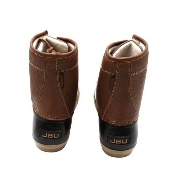 JBU by JAMBU Mens Brown Mixed Media Cushioned Waterproof Maine Round Toe Boots - Picture 2 of 7